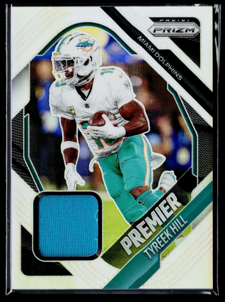 Tyreek Hill 2025 Panini Prizm Premier Jersey Silver Patch #PJY-THL Dolphins