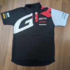 Toyota Gazoo Racing Team Exclusive Promotional Polo Shirt Black/White (Large)