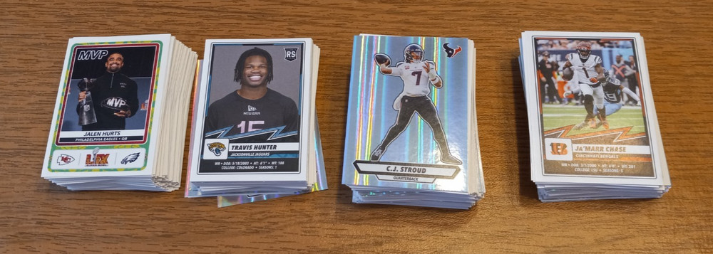 2025 Panini NFL Sticker Singles #1 to #214 Create Own Lot