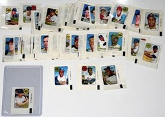 1969 Topps Decals Complete Set 48 Mantle Mays Aaron Clemente Reggie Jackson RC