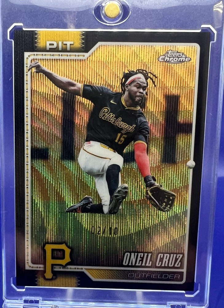 2026 Topps Chrome Oneil Cruz Black Wave Refractor 2/10 Pittsburgh Pirates