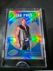 2007 Topps WWE eTopps Chrome Refractor ETW-4 The Rock 684/999