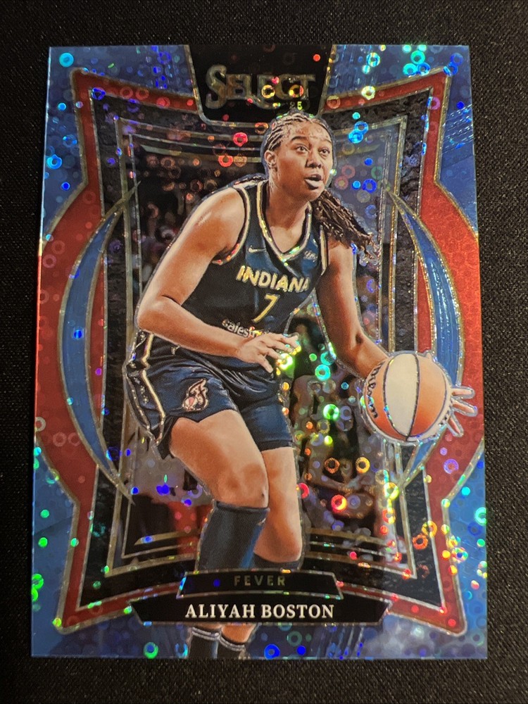 2025 WNBA Panini Select – Aliyah Boston Blue Disco #75/125 Indiana Fever