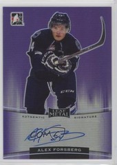 2014-15 ITG Leaf Metal Purple Prismatic 2/15 Alex Forsberg #BA-AF1 Auto 0l9