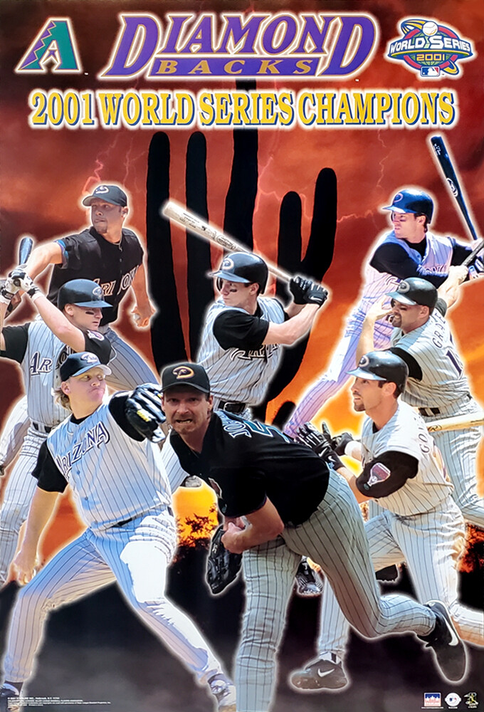 Arizona Diamondbacks 2001 WORLD SERIES CHAMPIONS Vintage Original 22×34 POSTER