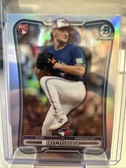 2026 Bowman Trey Yesavage RC Red Rookie Variation Chrome Refractor #41 Blue Jays