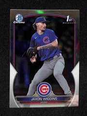 2023 Bowman Draft – Jaxon Wiggins Chrome Refractor 1st Bowman #BDC-50 Cubs