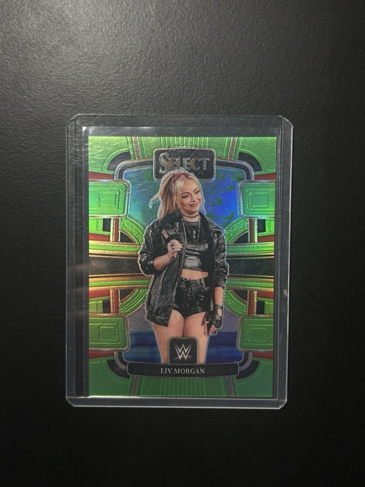 2024 Panini Select WWE – Liv Morgan Concourse Neon Green Prizm /75 #100