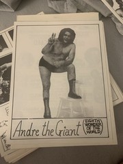 Apr. 1977 Andre the giant Memphis Wrestling Program Lawler original lineup sheet