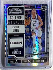 KAITLYN CHEN 2024-25 Panini NIL Contenders College Ticket HOLO Logo Foil UConn