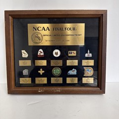 NCAA Final Four Official Limited Gold Edition Pin Set. 1977-1986.