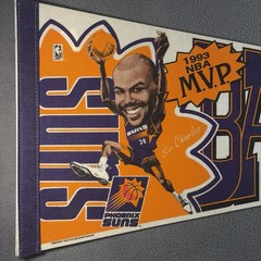 VTG 1993 MVP Charles Barkley Phoenix Suns NBA Full Size Pennant Banner WinCraft