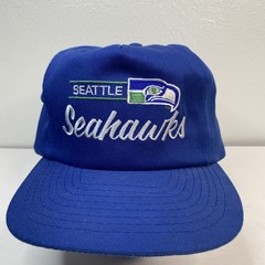 Vintage Seattle Seahawks Snapback Hat 90s NFL Annco Football Script