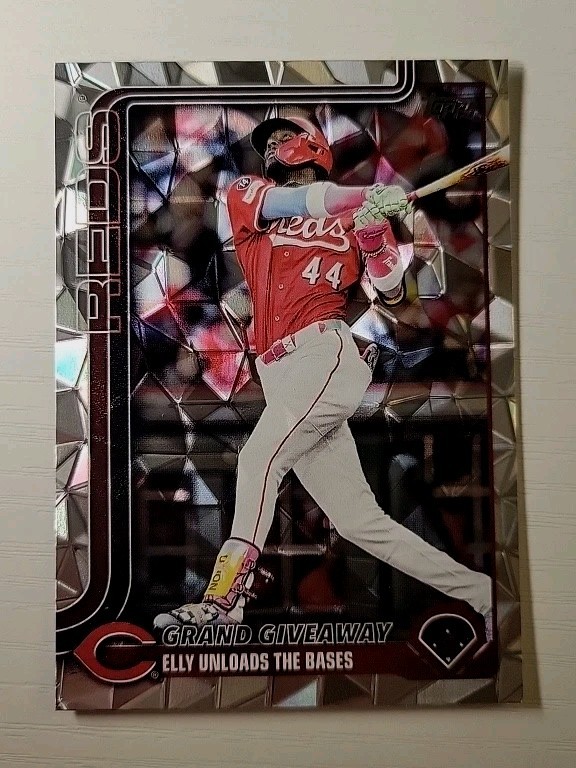 Elly De La Cruz Grand Giveaway 2025 Topps Update #US235 Diamante Foil Reds