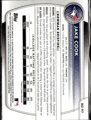2025 Bowman Draft Paper 1st Jake Cook Blue Jays BD-97 5 card lot