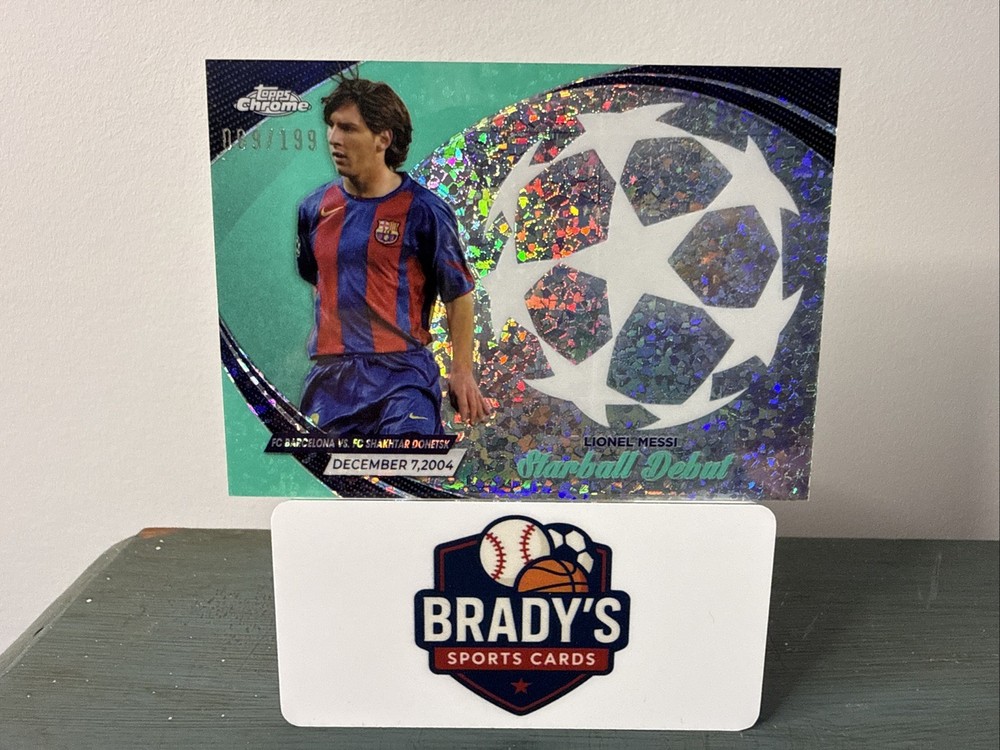 2023-24 Topps Chrome UCC – Starball Debuts Lionel Messi SD-10 /199 Argentina