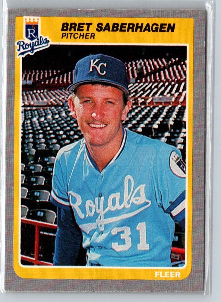 1985 Fleer #212 Bret Saberhagen