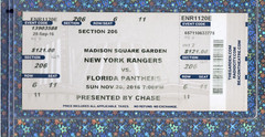Aleksander Barkov Wins Shootout Ticket 11-20-2016 Panthers Rangers Zibanejad G69