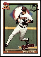 1991 Topps #650 Jack Clark Desert Shield F5