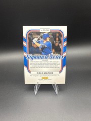Cole Mathis /75 AUTO 2026 Donruss Signature Series Blue Chicago Cubs