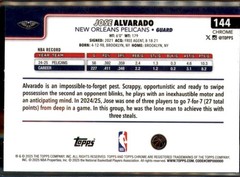 2025-26 Topps Chrome #144 Jose Alvarado Basketball Refractor