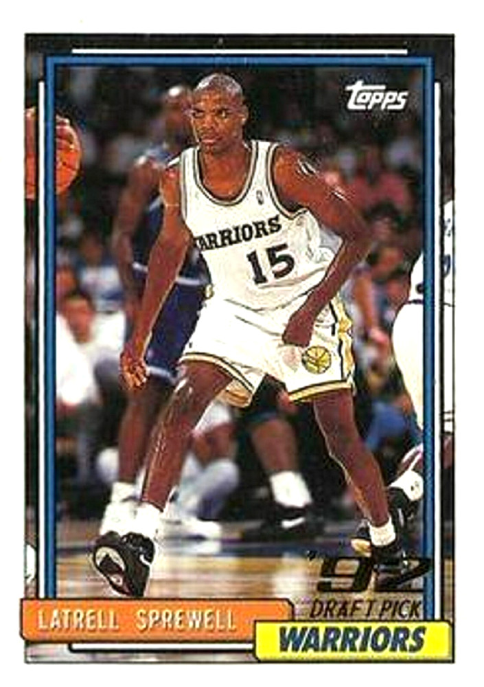1992-93 Topps #392 Latrell Sprewell RC Golden State Warriors