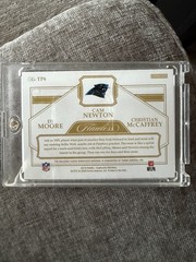 Panini 2019 Flawless Football TP6 Newton/Moore/McCaffrey Triple Patch 02/15