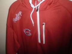 Mens Cincinnati Reds Rawlings Red Hoodie Shirt pullover L Stitches Athletic Gear