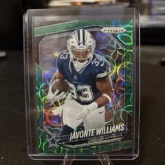 2025 Panini Prizm – Javonte Williams Green Scope /75 Dallas Cowboys #1 FOTL