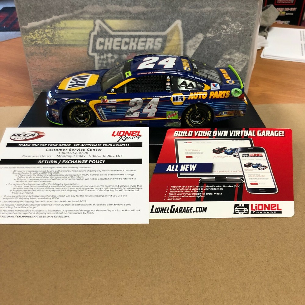 Chase Elliott #24 2020 Napa Checkers or Wreckers 2017 SS 1:24 C242023NACLCHK