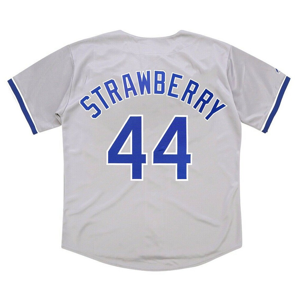 Darryl Strawberry 1991 Los Angeles Dodgers Grey Road Jersey Men&rsquo;s (S-3XL)