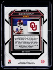 2023 Panini Prizm Draft Picks #66 Kyler Murray Prizms Green F84