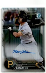 2016 Bowman #CPA-KK Kevin Kramer Chrome Autographs Refractor #/499 Pirates Auto