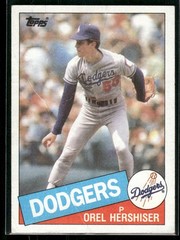 1985 Topps #493 Orel Hershiser Rookie Los Angeles Dodgers
