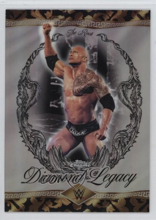 2026 Topps Chrome WWE The Rock Diamond Legacy The Rock #RDL-23 13ql