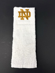 Notre Dame Fighting Irish College Football QB Game Towel White Cotton New