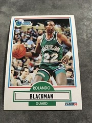 Rolando Blackman Mavericks 1990-91 Fleer #38