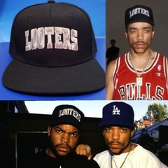 LOOTERS Snapback movie Ice Cube & Ice T Hat NWA (Black)
