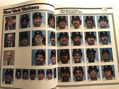 1977 NEW YORK Yankees LOS ANGELES Dodger WORLD SERIES Prog Reggie Jackson MUNSON