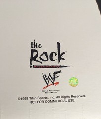 1999 WWF THE ROCK DWAYNE JOHNSON LIFE SIZE STANDEE VINTAGE WWE DO YOU SMELLLLL**