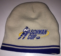 Brand New VINTAGE SCHWAN CUP Ice Hockey stocking cap stitched graphics L@@K