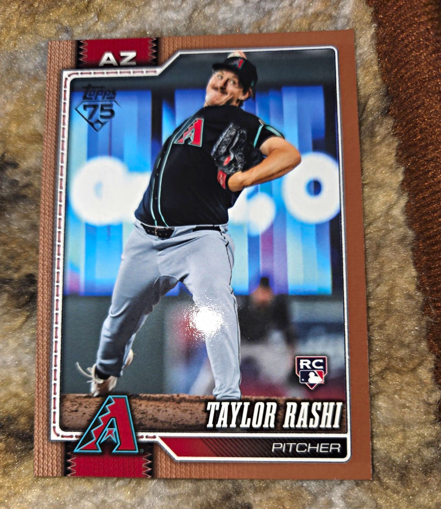 Topps 2026 Taylor Rashi #615 SP #ED Gold /2026 RC Arizona Diamondbacks