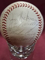 1963 New York Mets Official Baseball Team Signed Stengel Snider Hickman Hunt