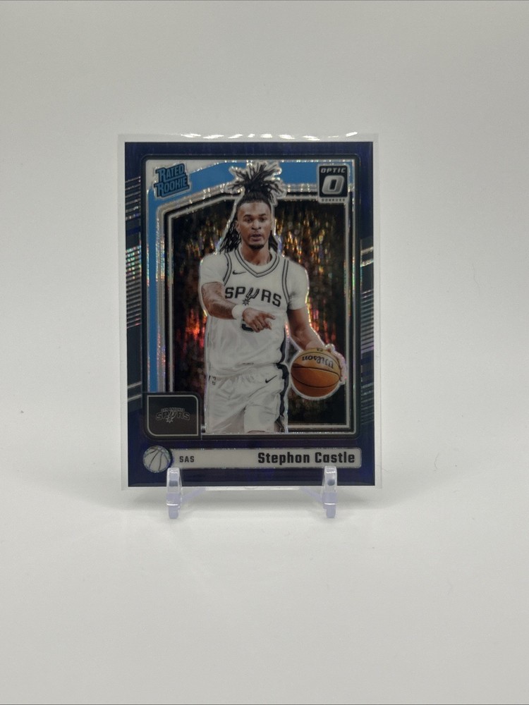 STEPHON CASTLE 2024-25 Panini Optic Basketball Purple Shock Rated Rookie #254