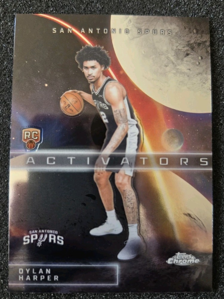 2025-26 TOPPS CHROME ACTIVATORS DYLAN HARPER #AC-12 SAN ANTONIO SPURS