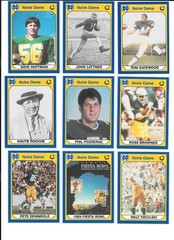 1990 Collegiate Collection Notre Dame Football Trading Cards / U Choose / mb5