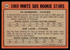 1969 Topps #439 White Sox 1969 Rookie Stars (Ed Herrmann / Dan Lazar)