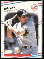 1988 Fleer Update Jack Clark New York Yankees #U-47