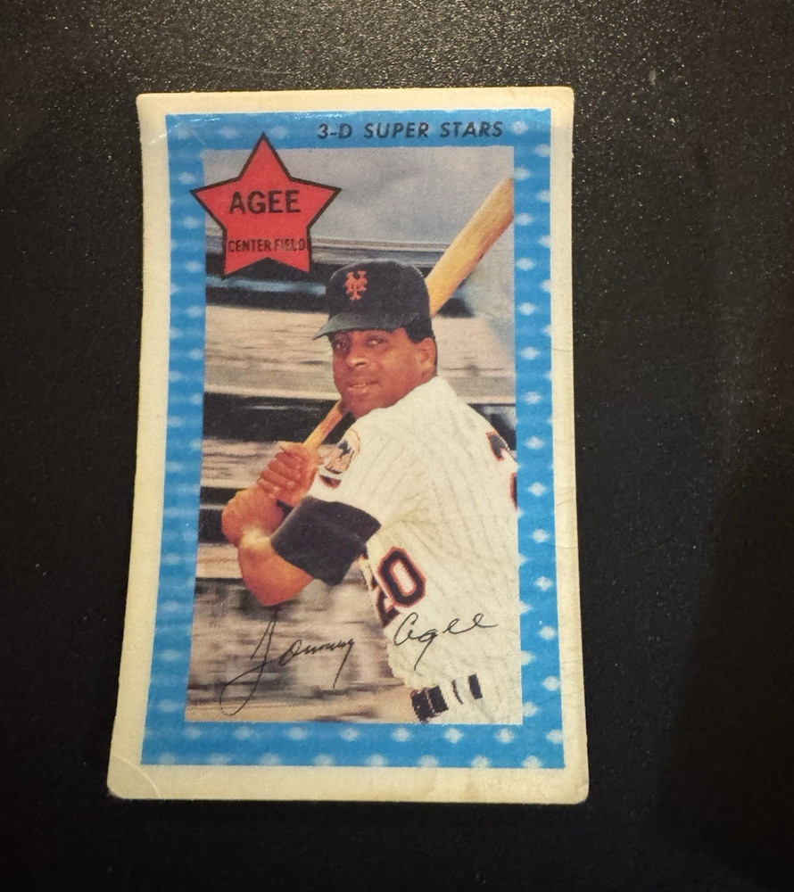 Xograph 1971 Kellogg&rsquo;s 3-D Super Stars Tommie Agee New York Mets #46
