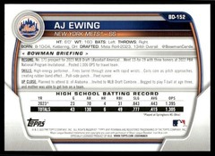 2023 AJ Ewing Bowman Draft Rookie Card #BD-152